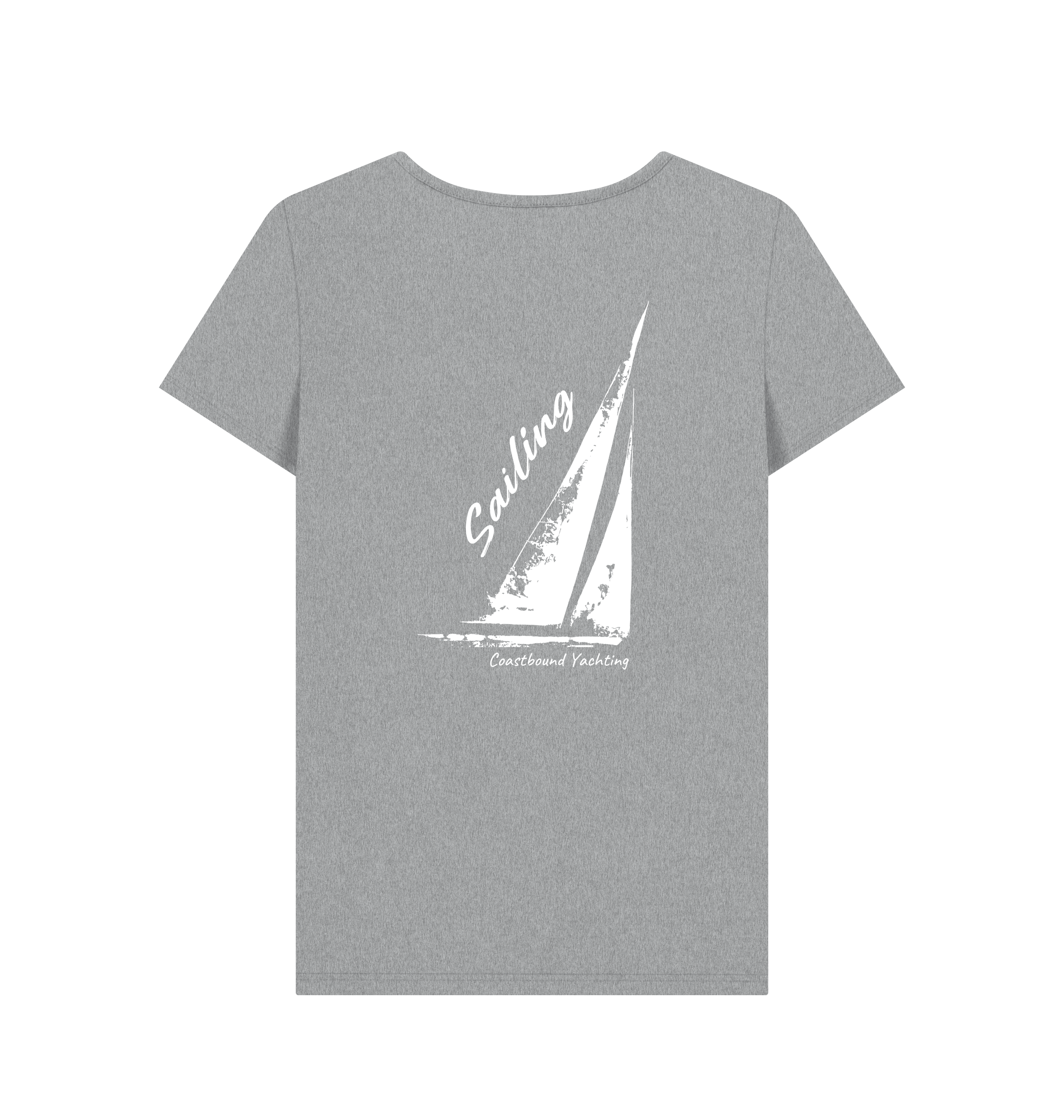 Athletic Grey Printed T-shirt Back