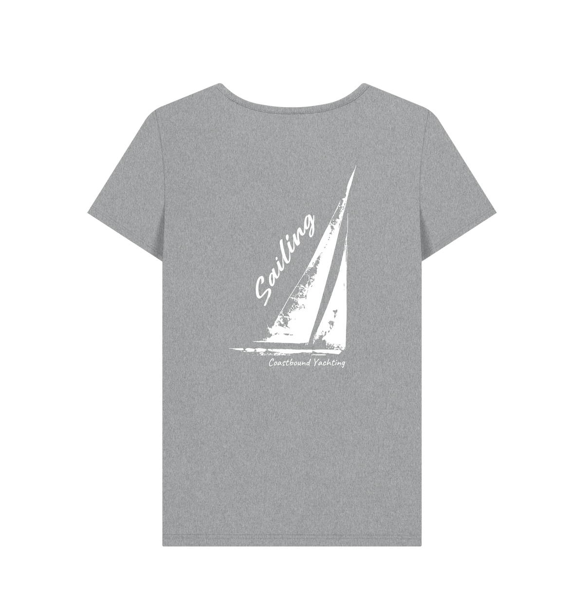 Athletic Grey Printed T-shirt Back