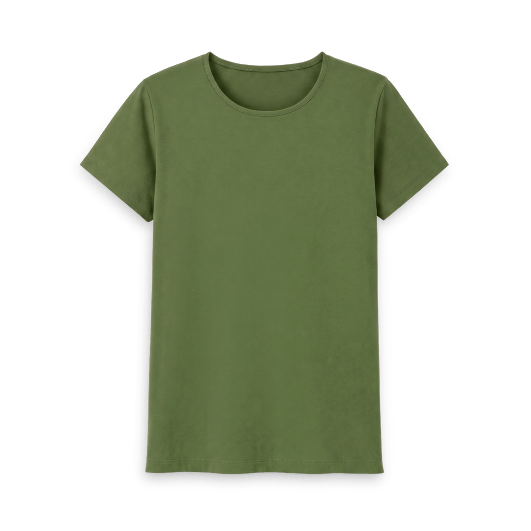 Khaki Printed T-shirt Front