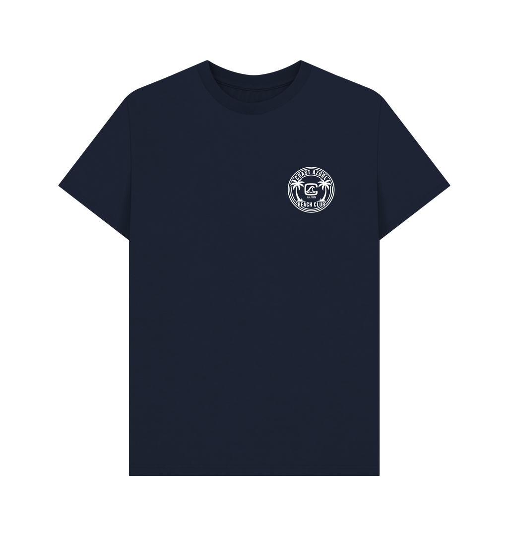 Navy Blue Printed T-shirt Front