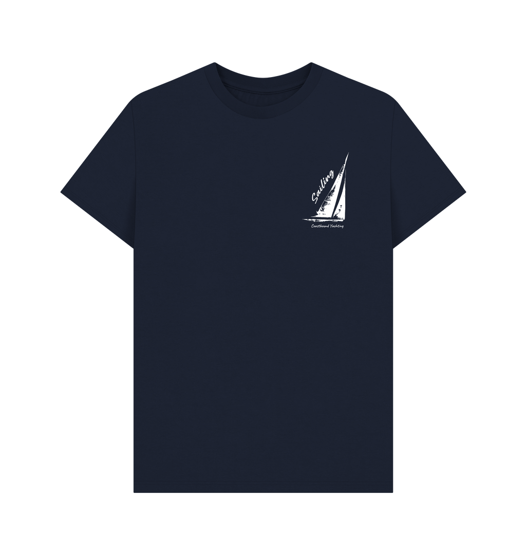 Navy Blue Printed T-shirt Front
