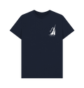 Navy Blue Printed T-shirt Front