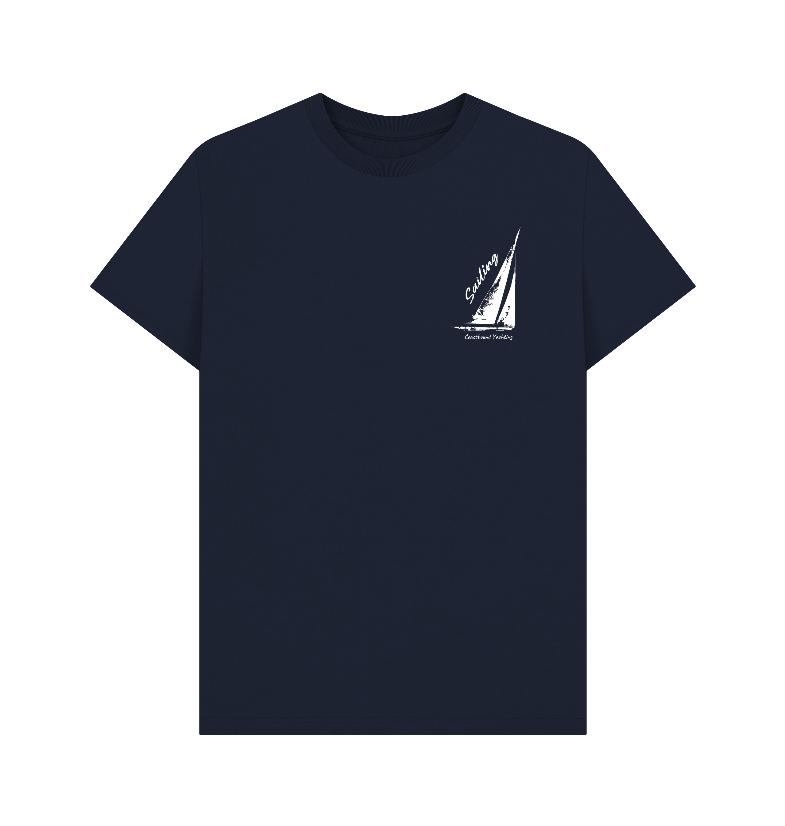 Navy Blue Printed T-shirt Front