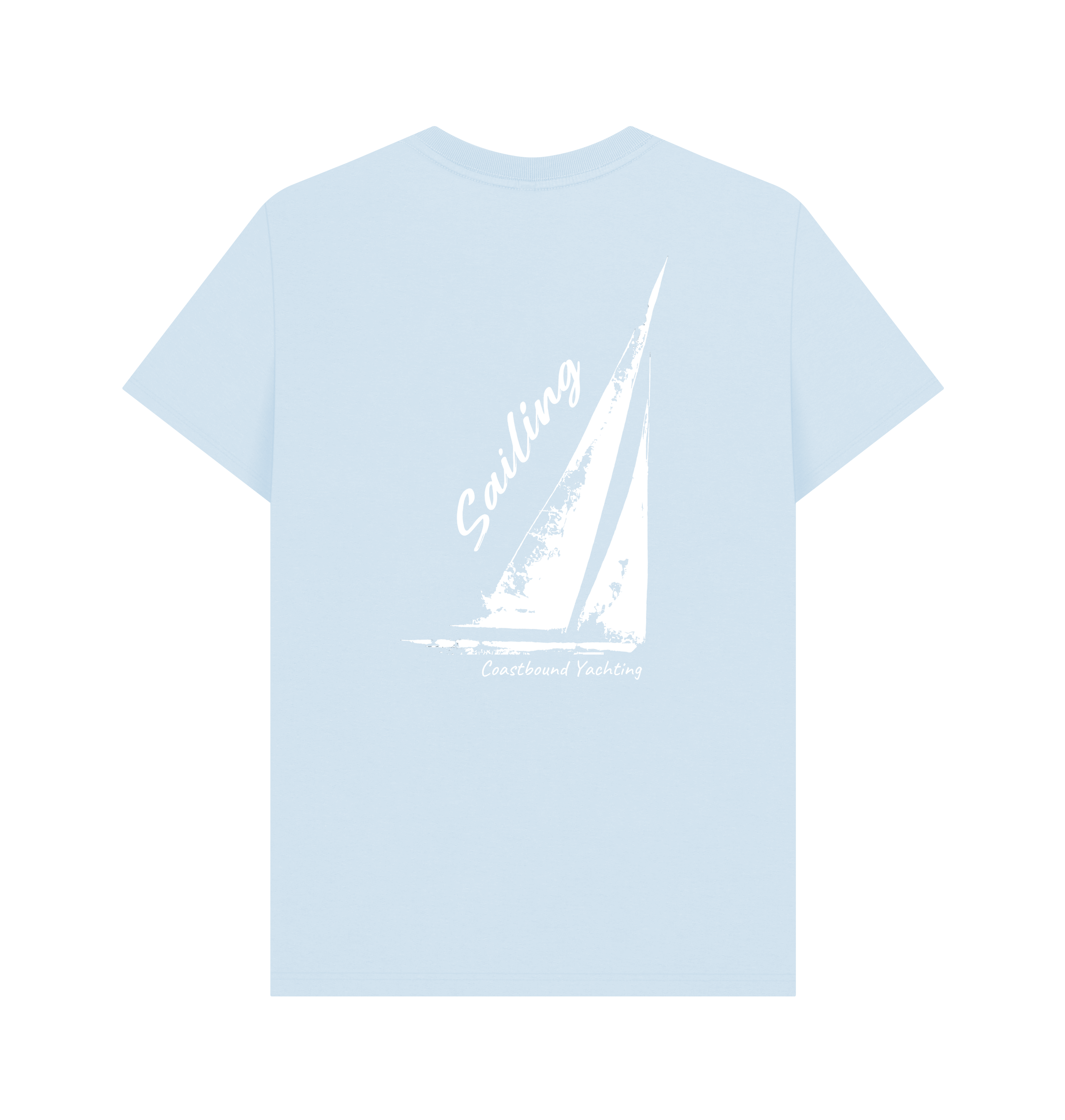 Sky Blue Printed T-shirt Back