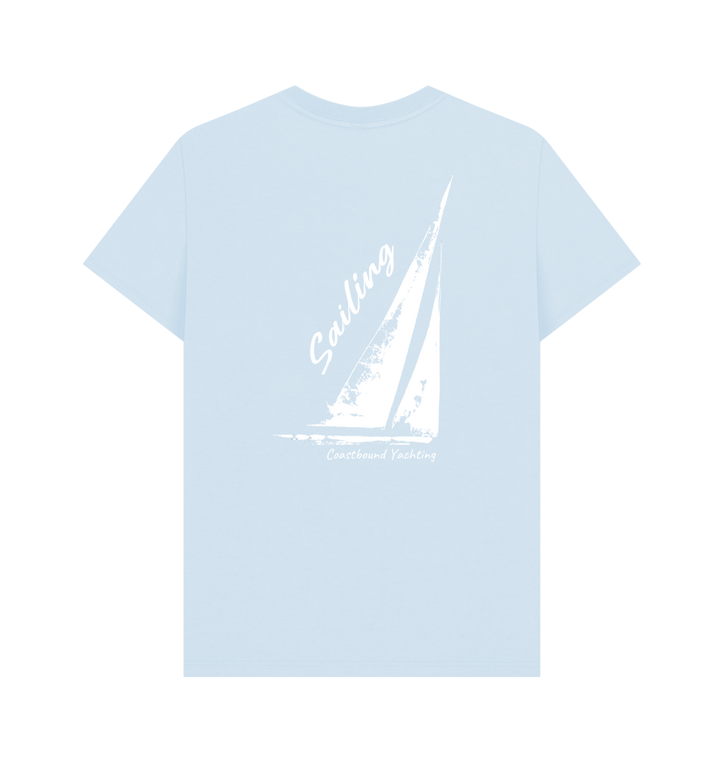 Sky Blue Printed T-shirt Back