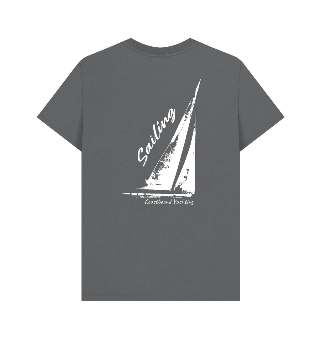 Slate Grey Printed T-shirt Back