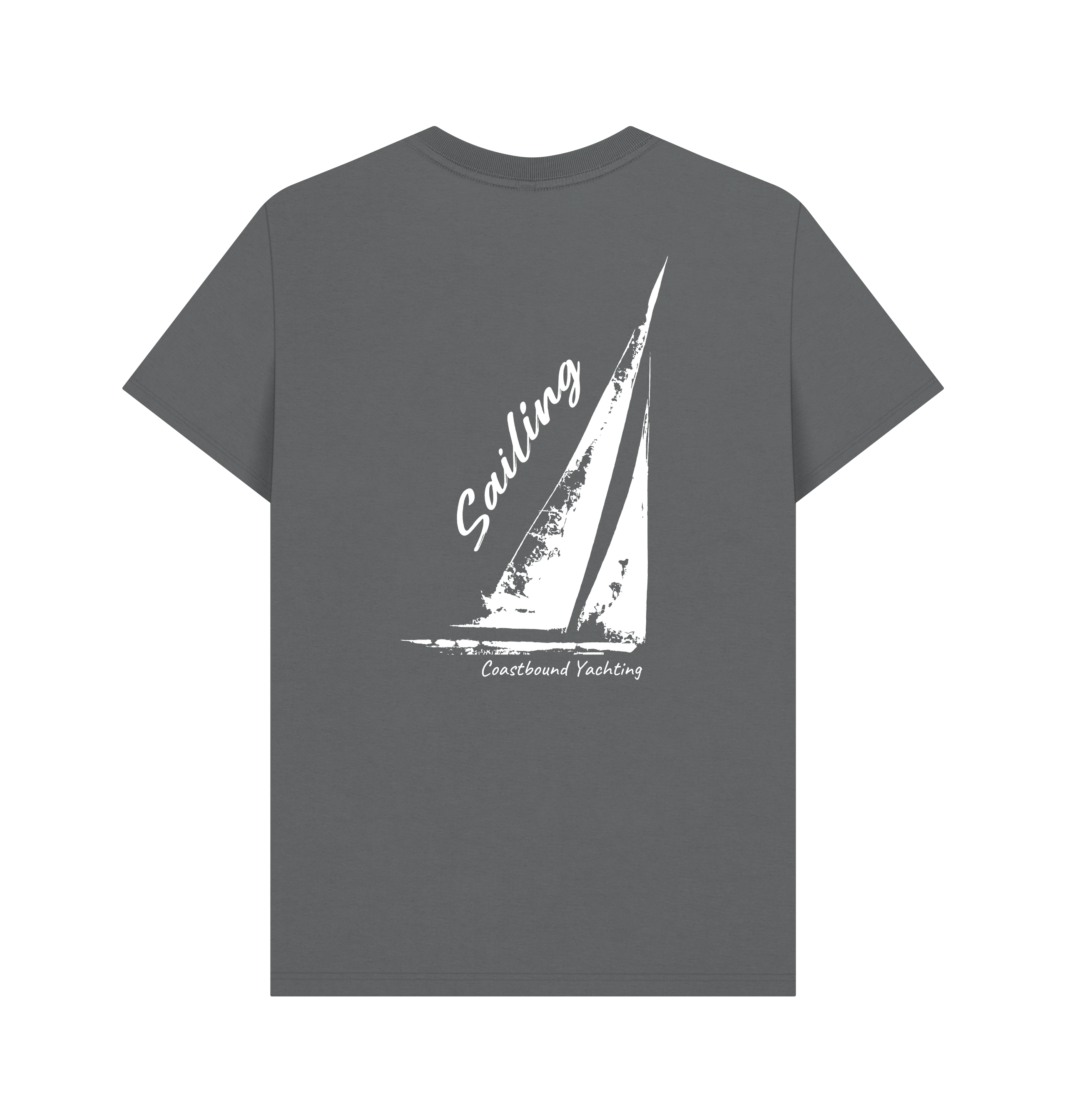 Slate Grey Printed T-shirt Back