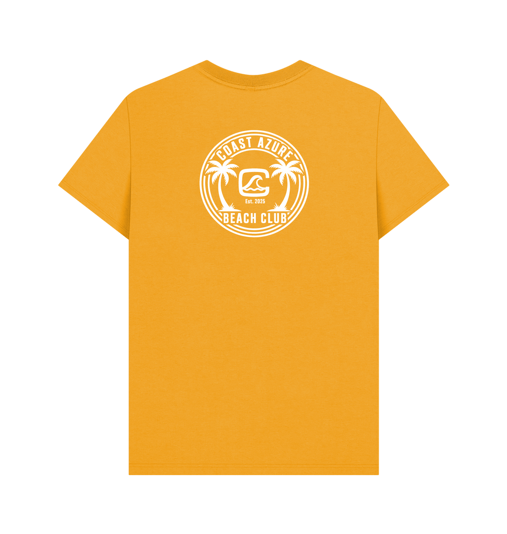 Mustard Printed T-shirt Back