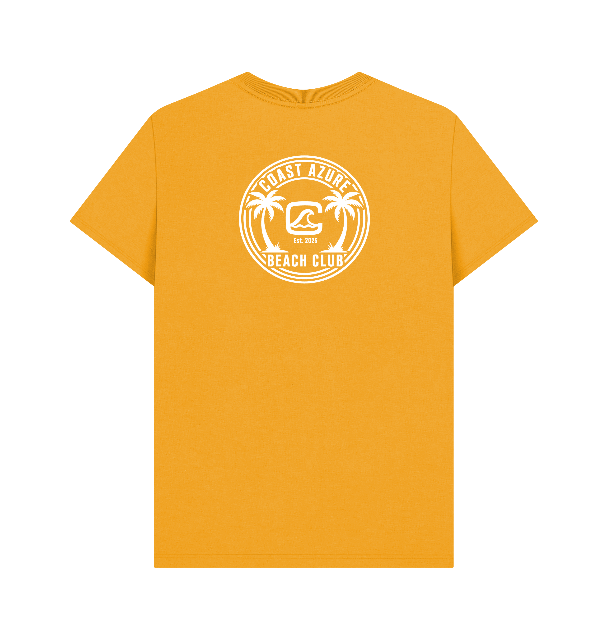 Mustard Printed T-shirt Back