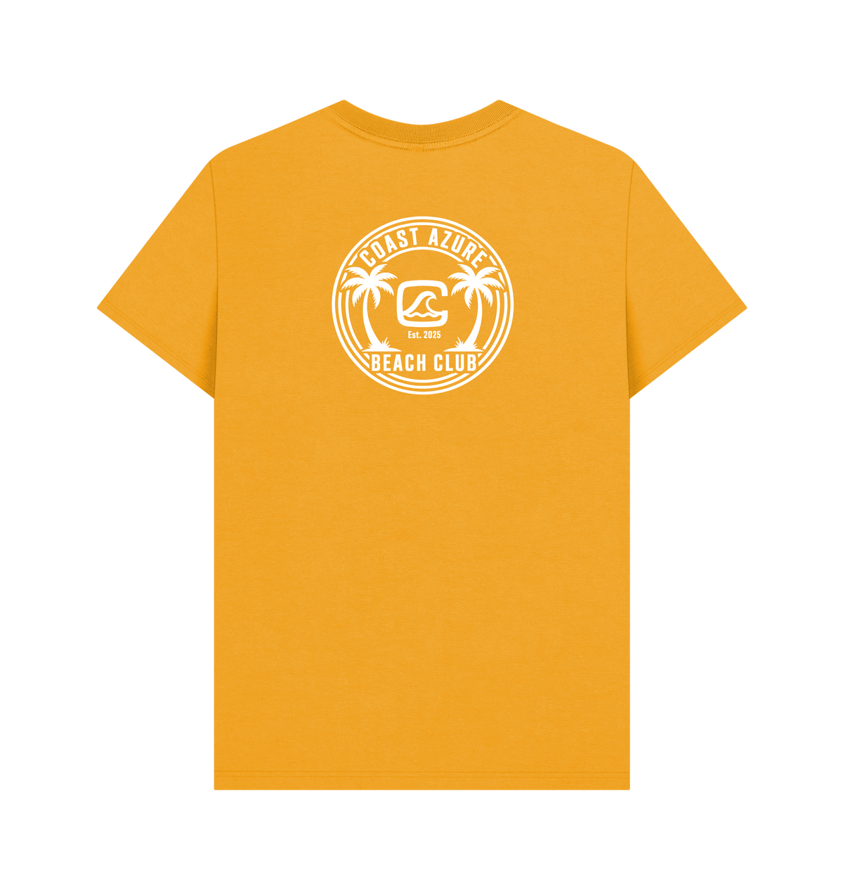 Mustard Printed T-shirt Back