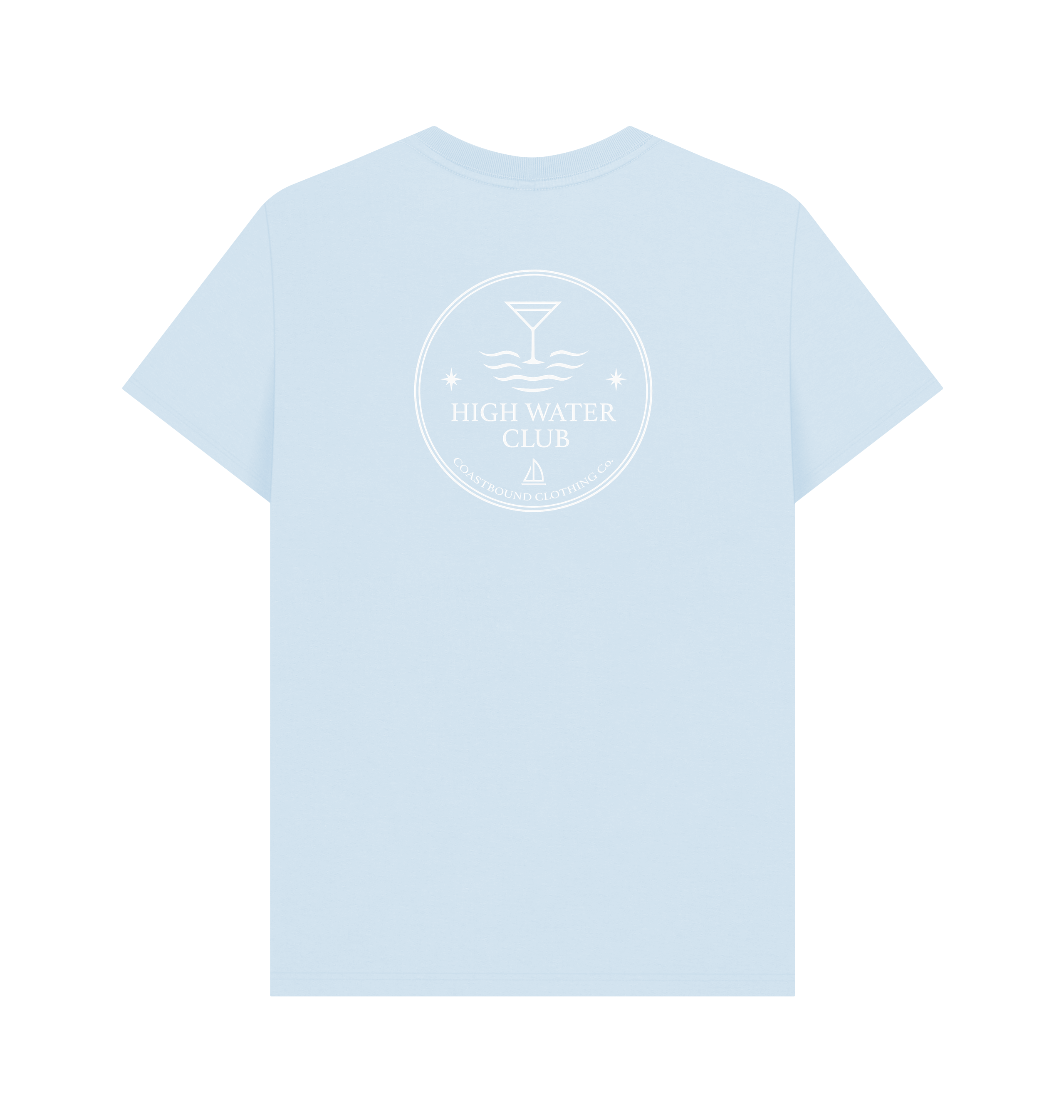 Sky Blue Printed T-shirt Back