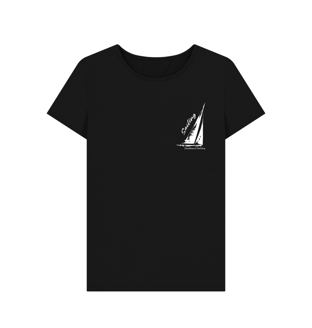 Black Printed T-shirt Front