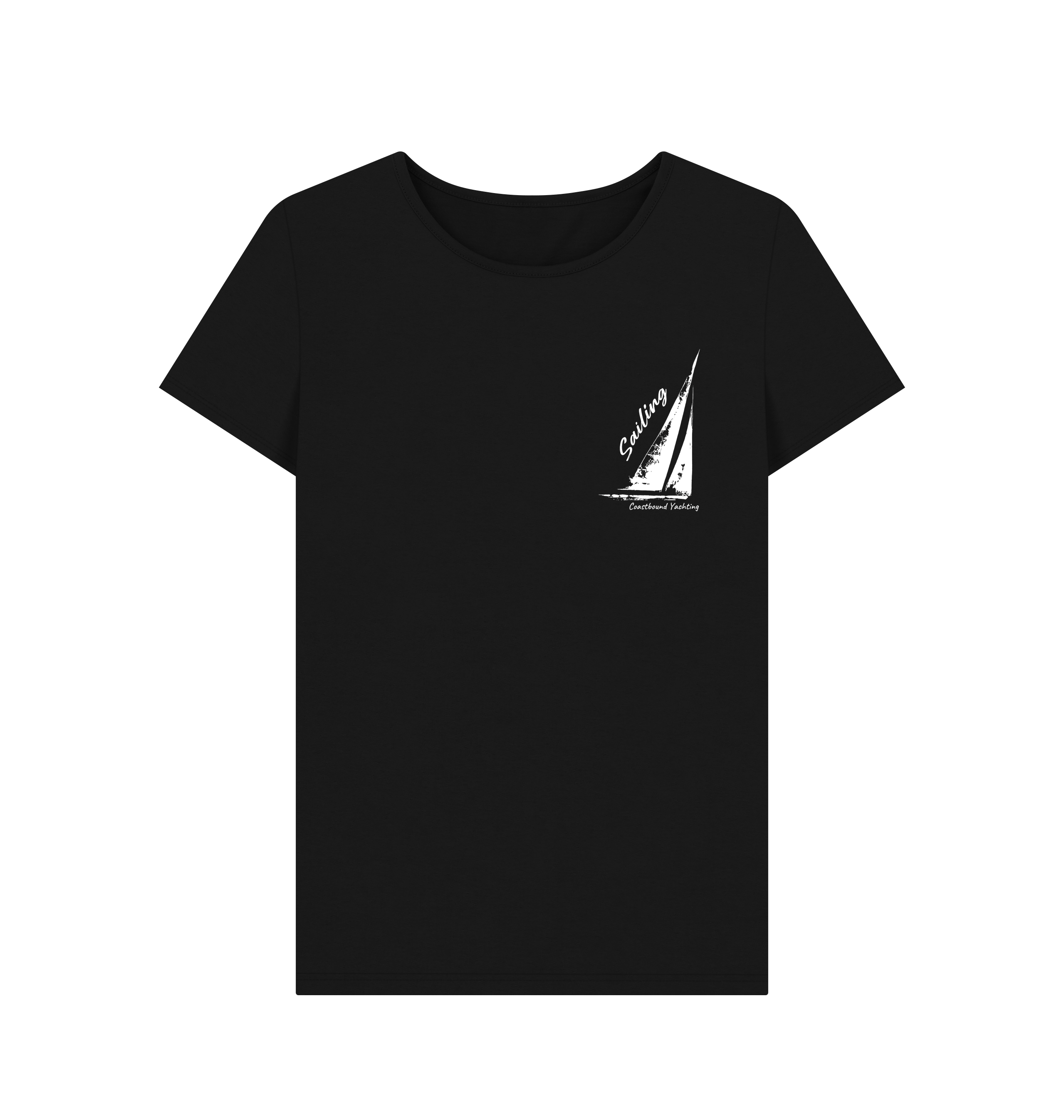 Black Printed T-shirt Front
