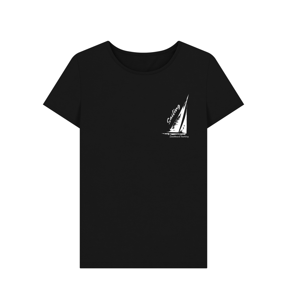 Black Printed T-shirt Front