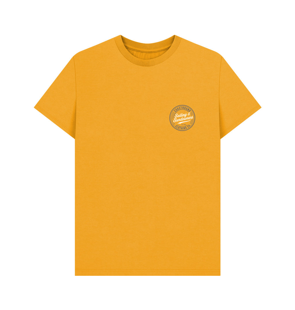 Mustard Printed T-shirt Front