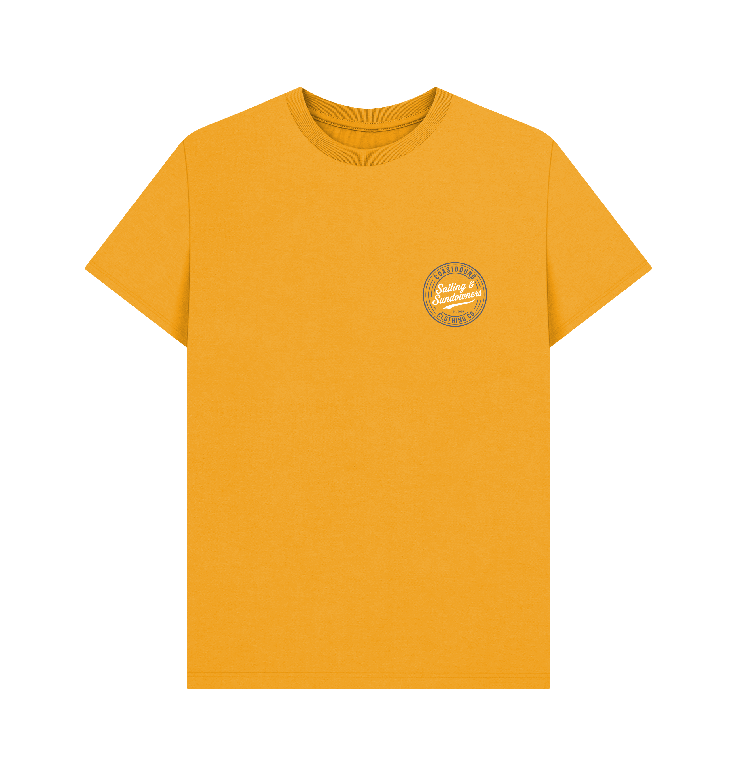 Mustard Printed T-shirt Front