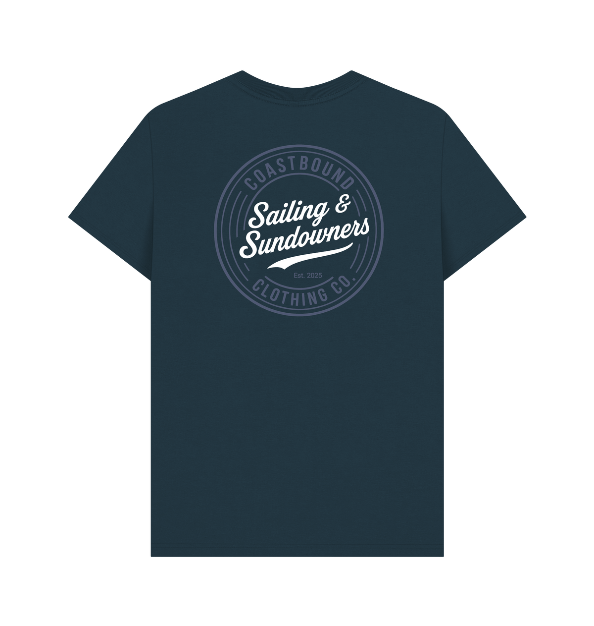 Denim Blue Printed T-shirt Back