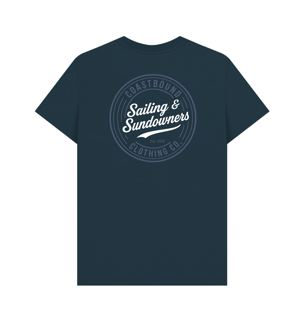 Denim Blue Printed T-shirt Back