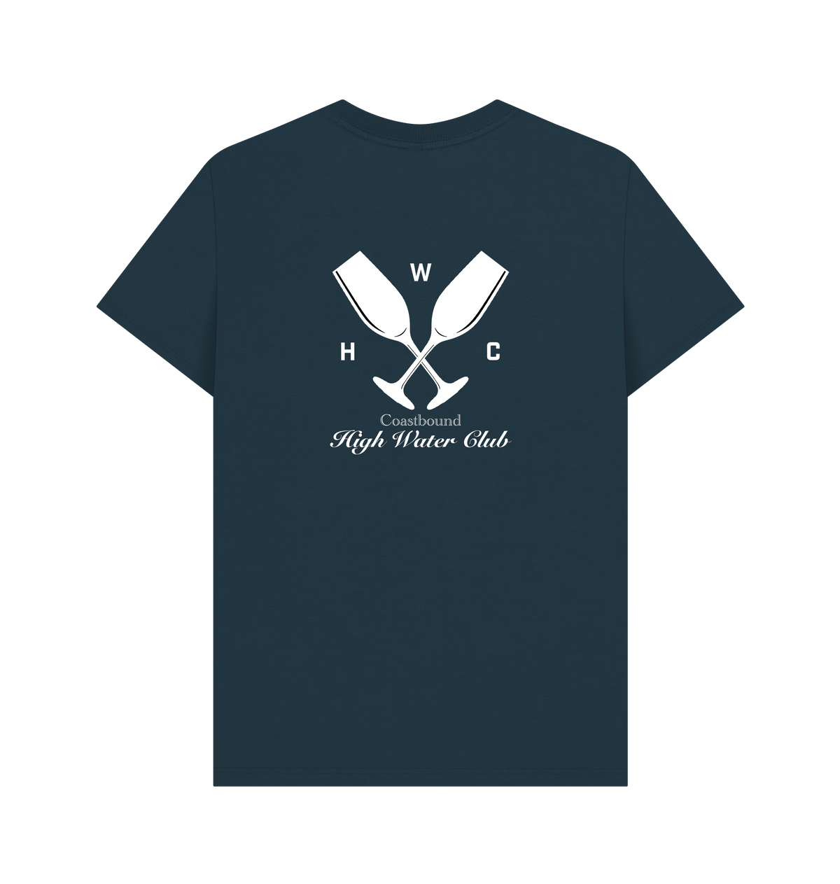 Denim Blue Printed T-shirt Back