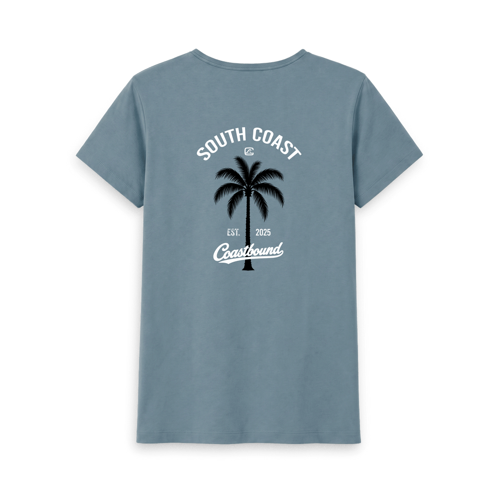 Stone Blue Printed T-shirt Back