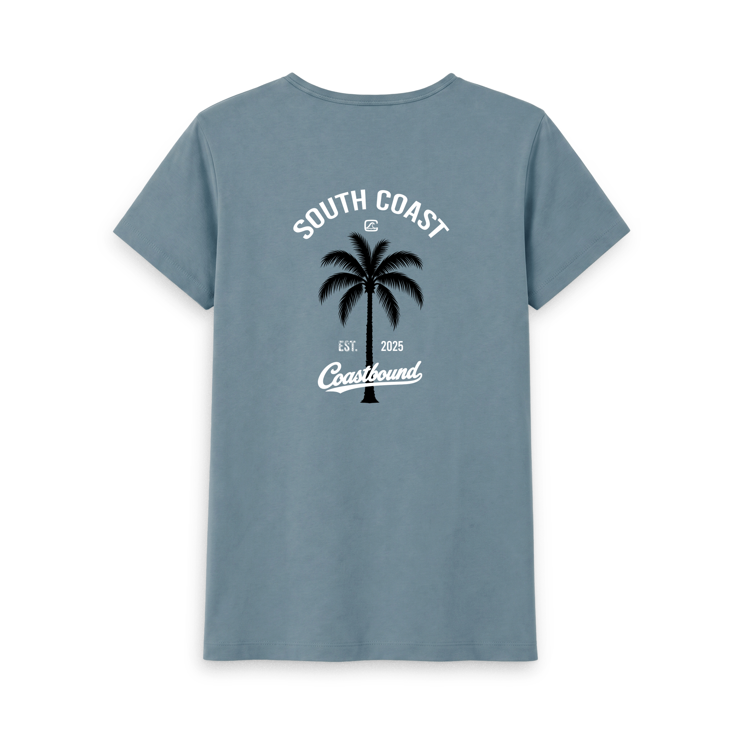 Stone Blue Printed T-shirt Back