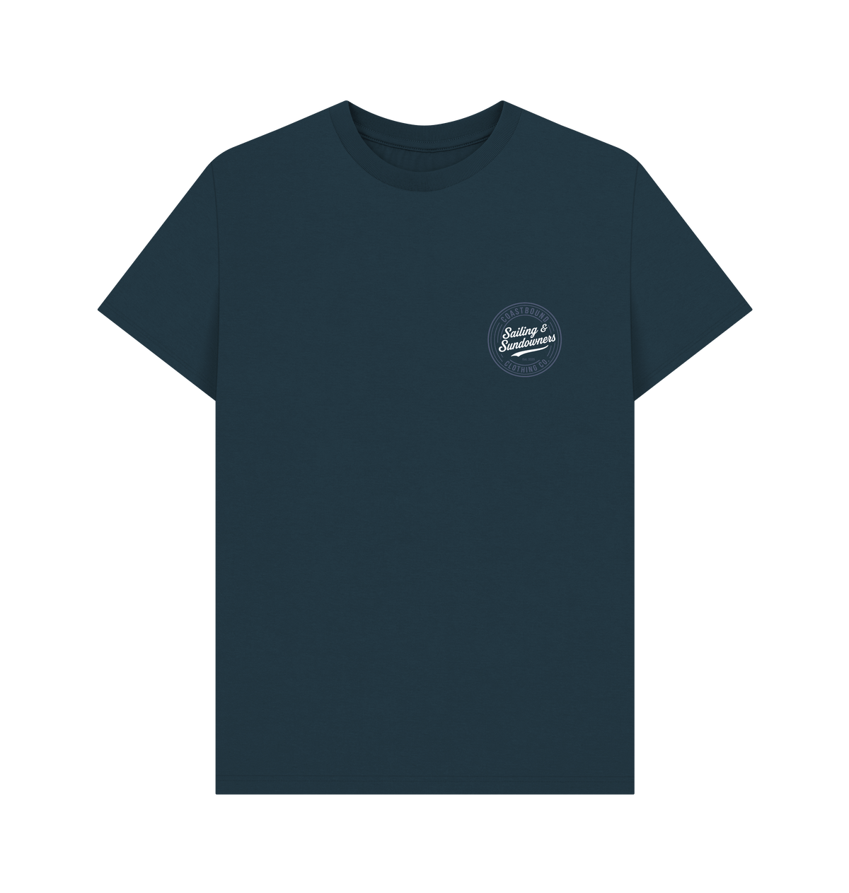 Denim Blue Printed T-shirt Front