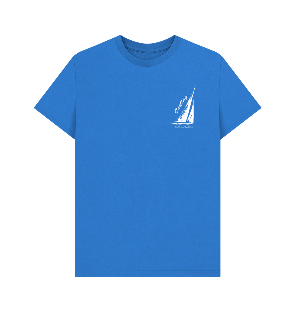 Bright Blue Printed T-shirt Front
