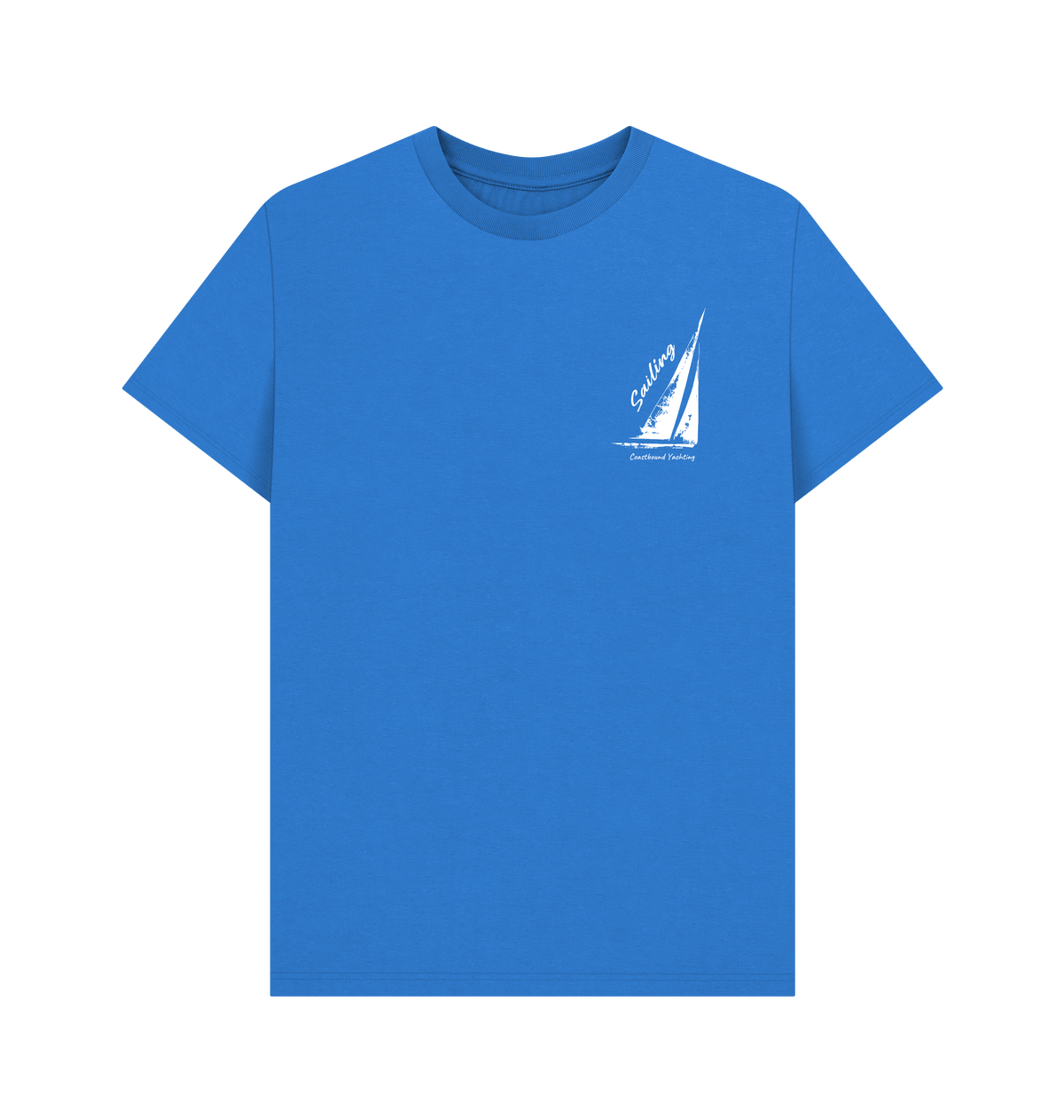 Bright Blue Printed T-shirt Front