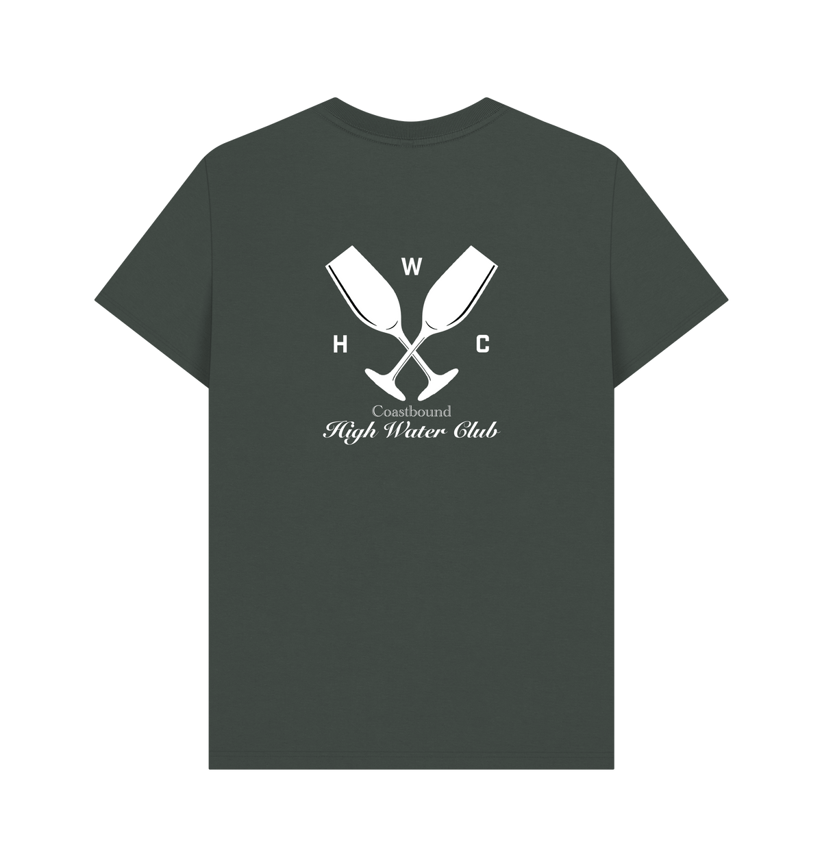 Dark Grey Printed T-shirt Back