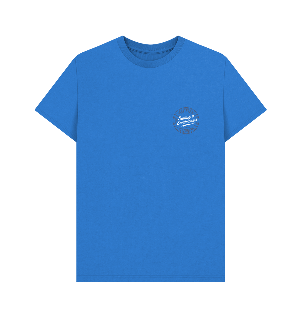 Bright Blue Printed T-shirt Front