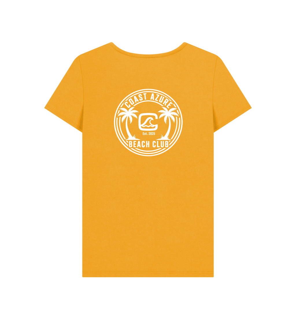Mustard Printed T-shirt Back