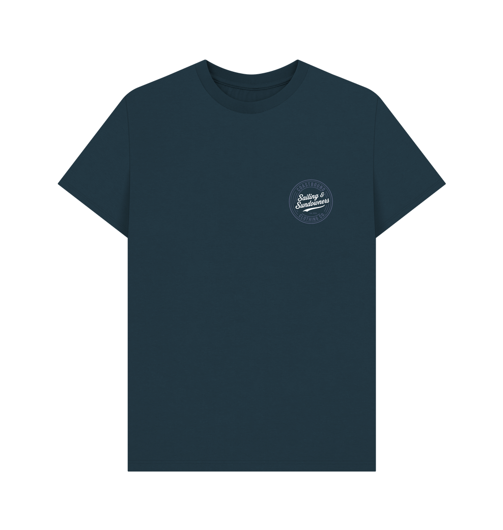 Denim Blue Printed T-shirt Front
