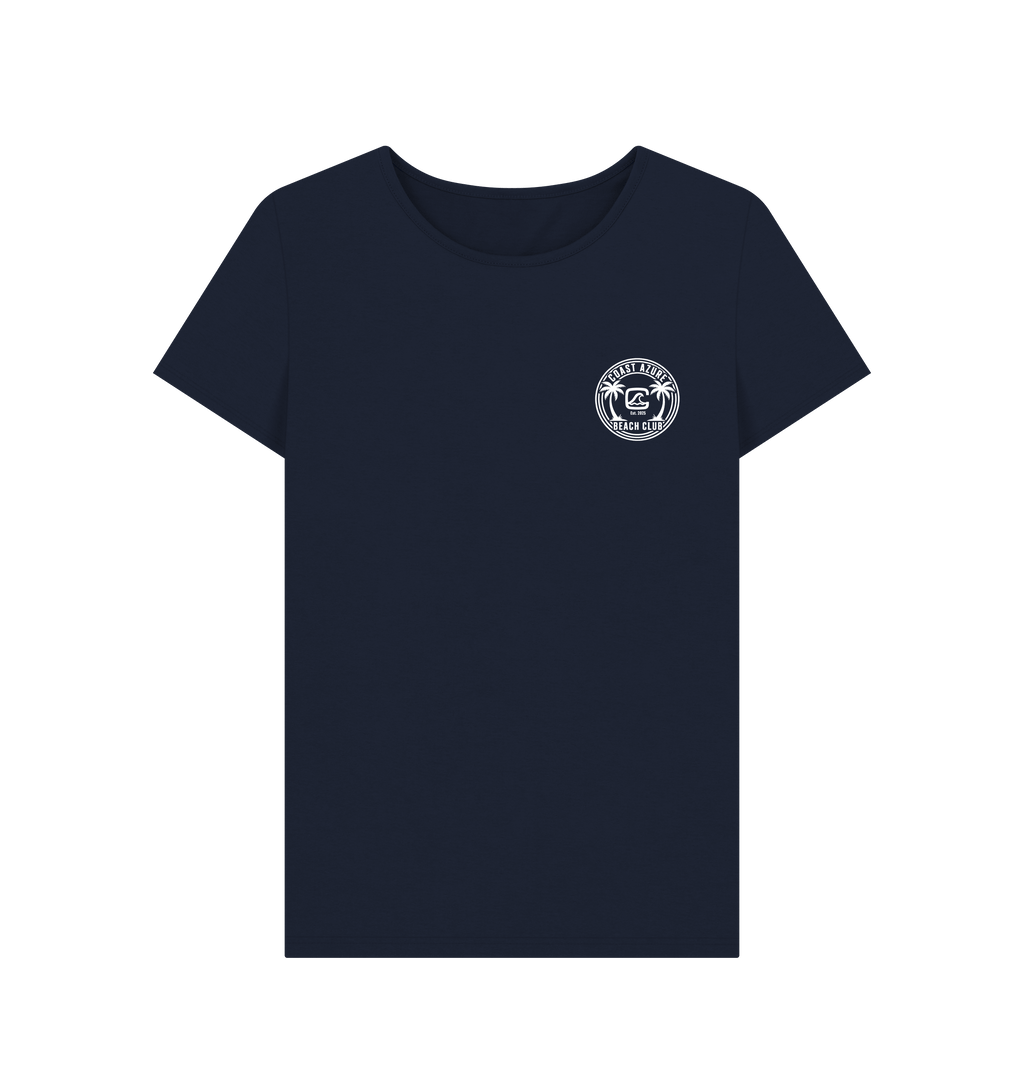 Navy Blue Printed T-shirt Front