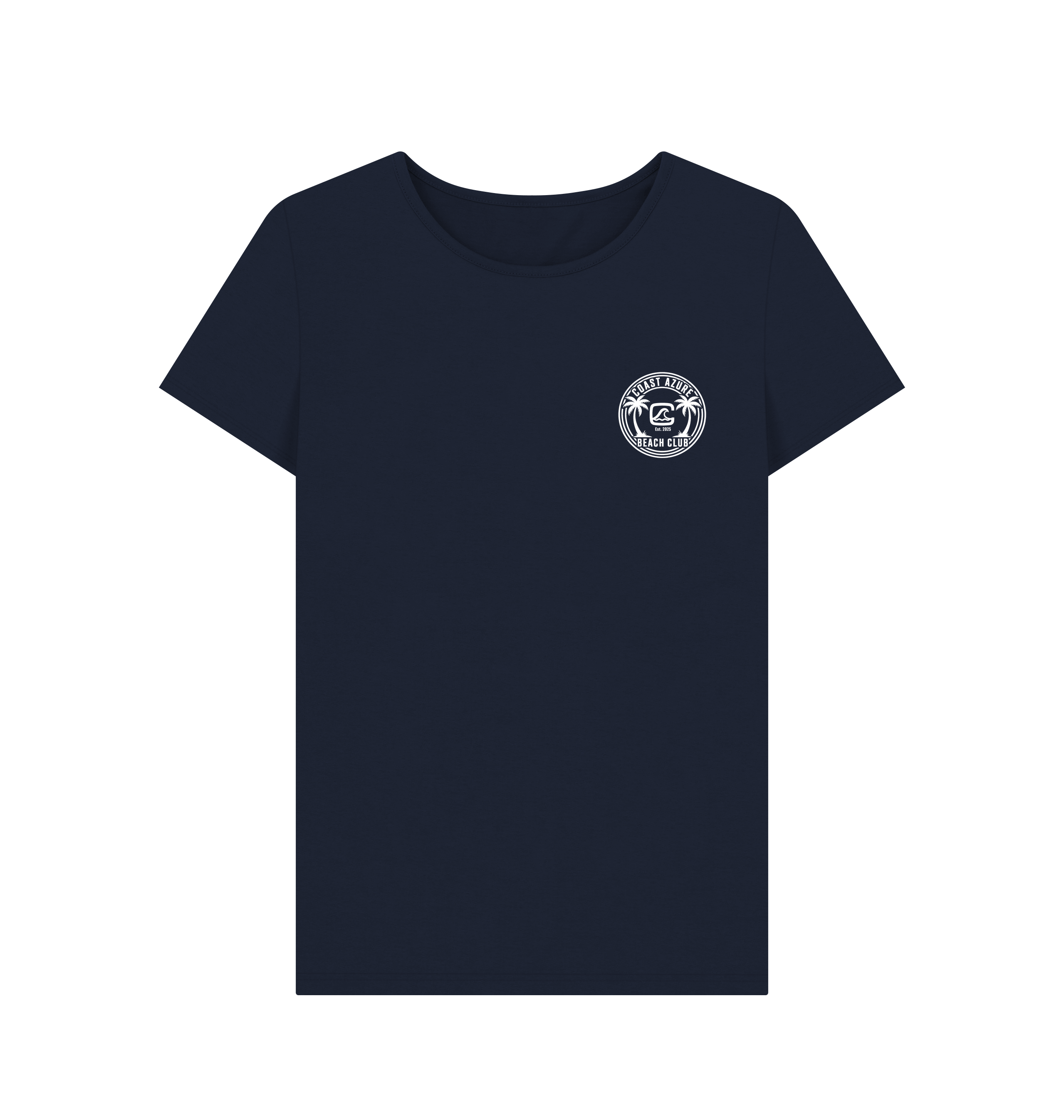 Navy Blue Printed T-shirt Front