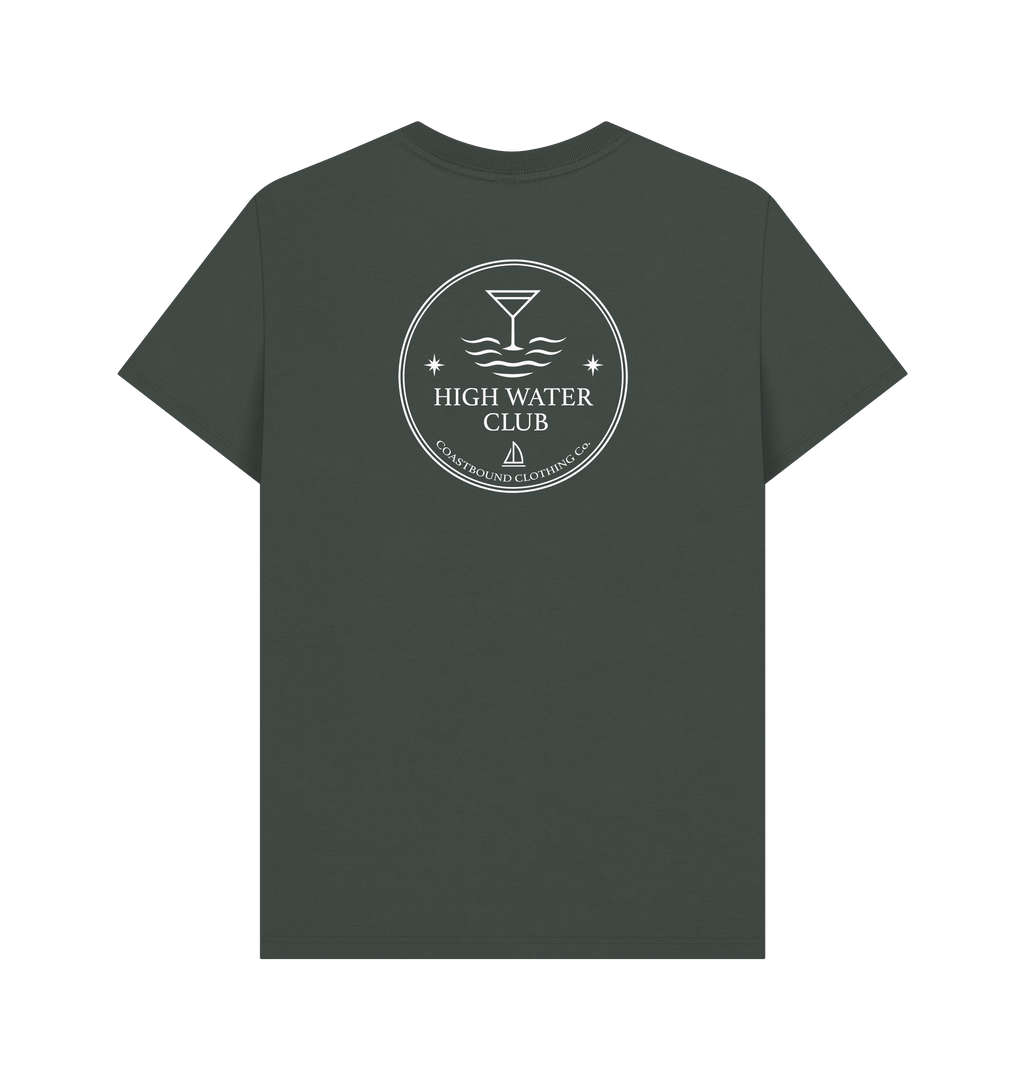 Dark Grey Printed T-shirt Back