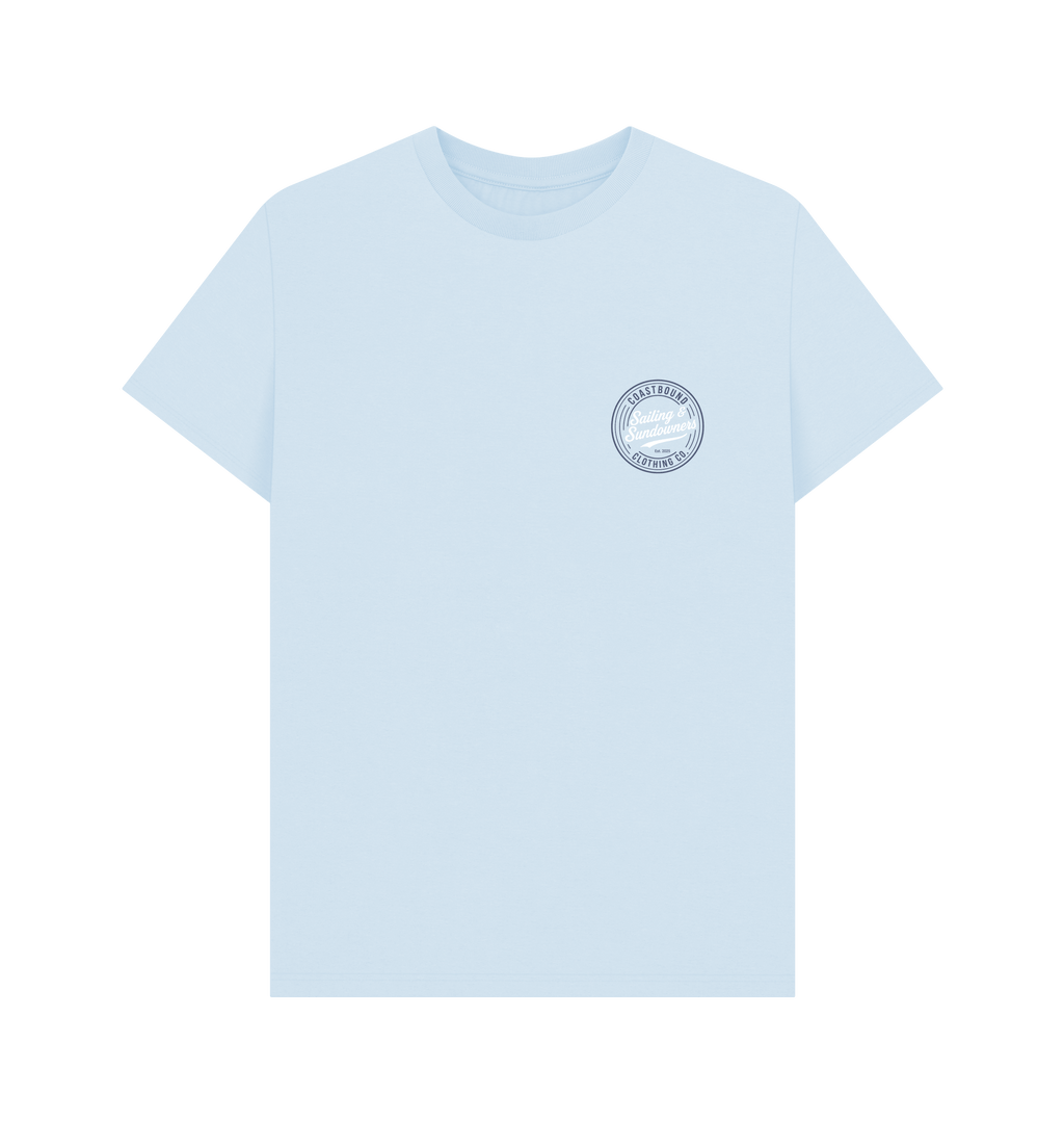 Sky Blue Printed T-shirt Front