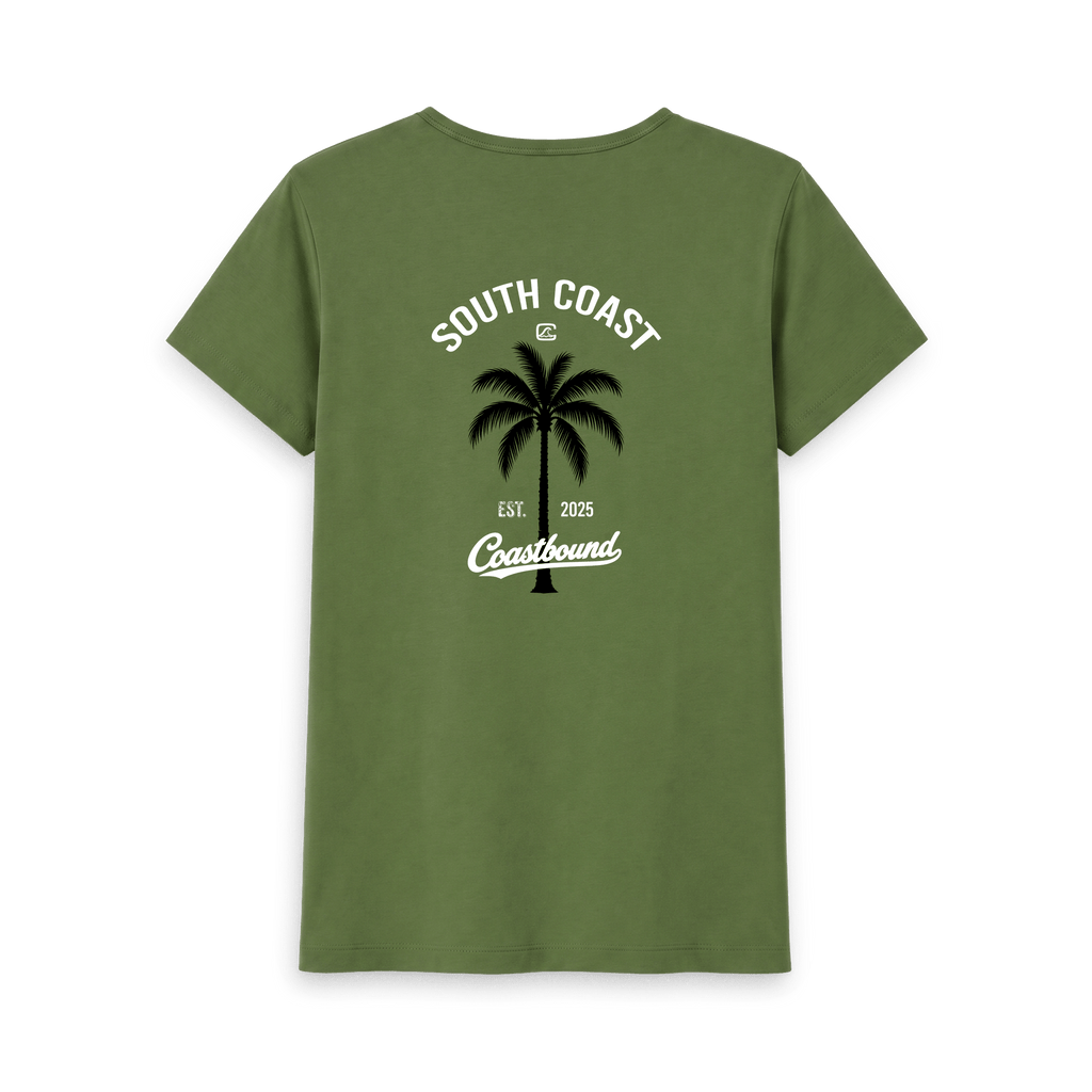 Khaki Printed T-shirt Back