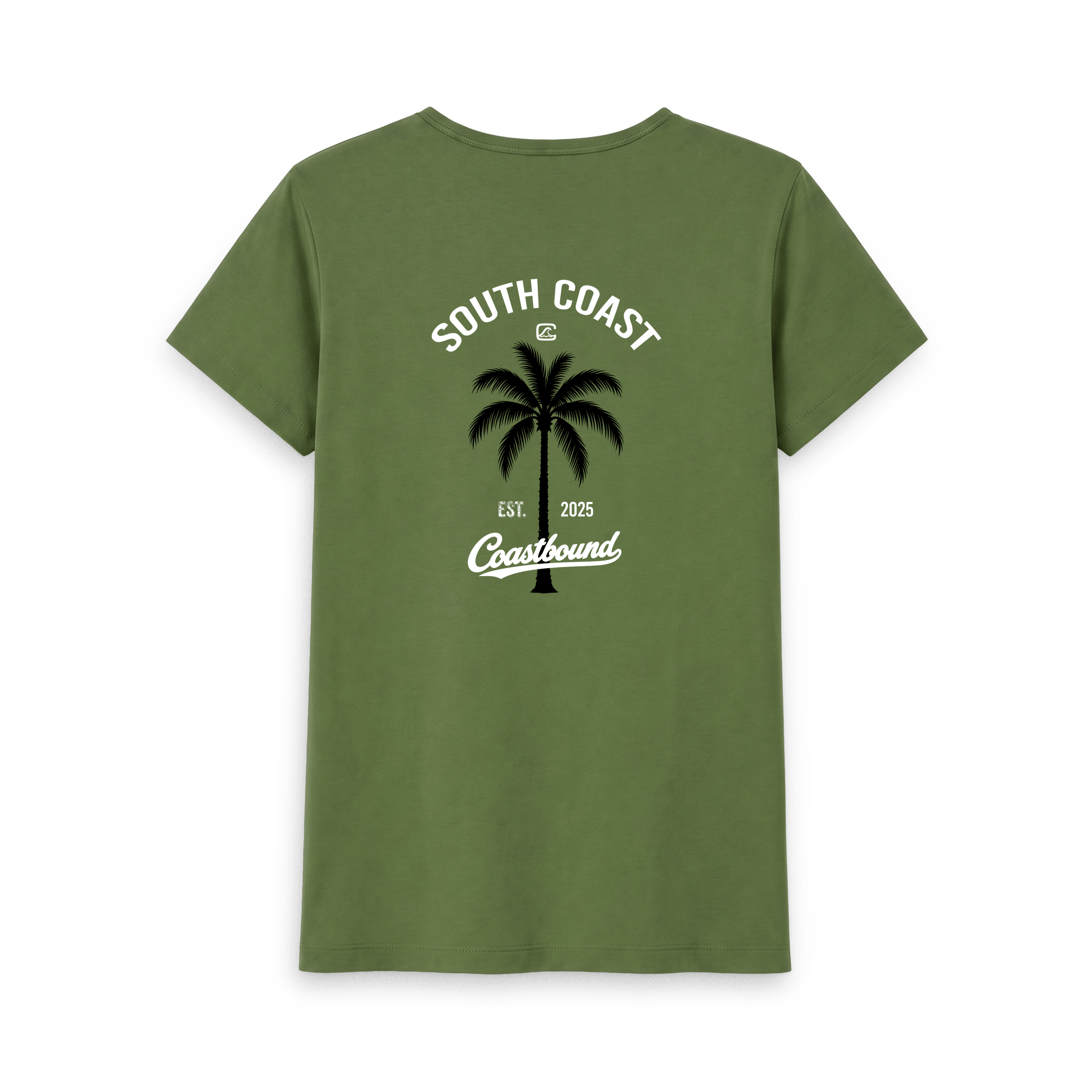 Khaki Printed T-shirt Back