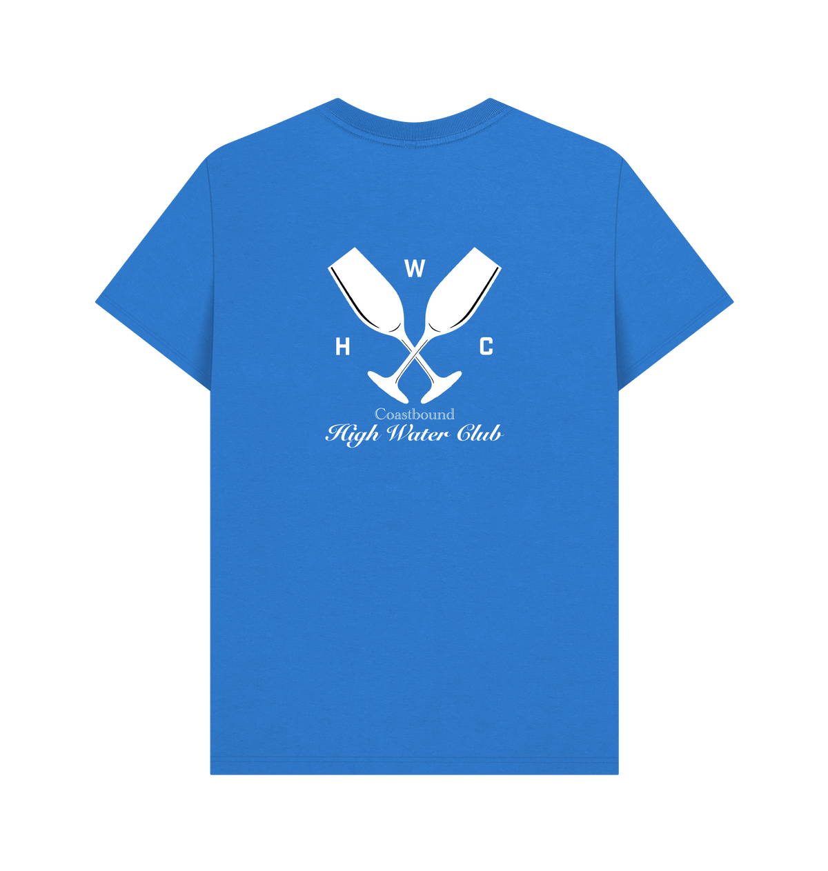 Bright Blue Printed T-shirt Back