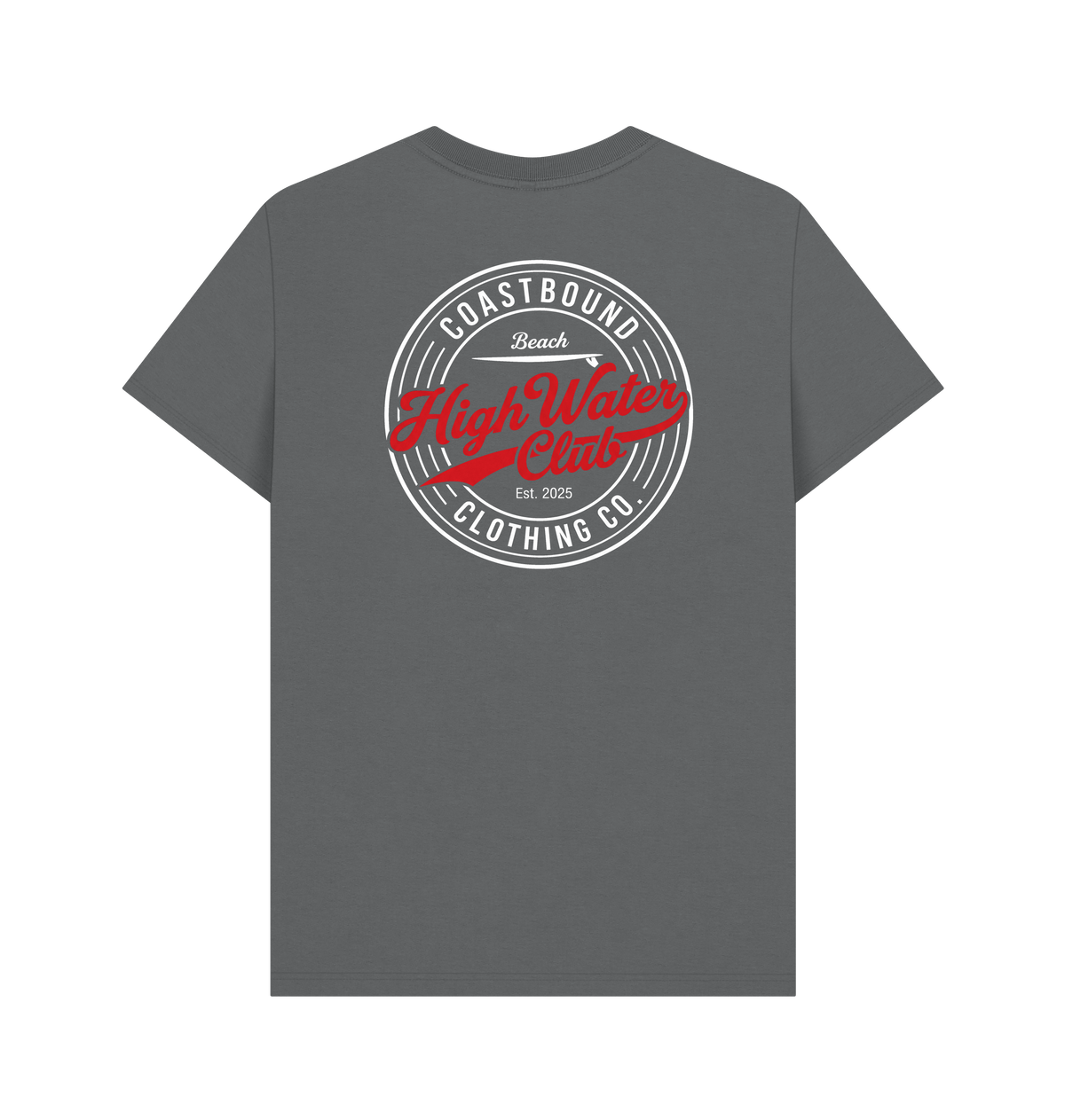 Slate Grey Printed T-shirt Back