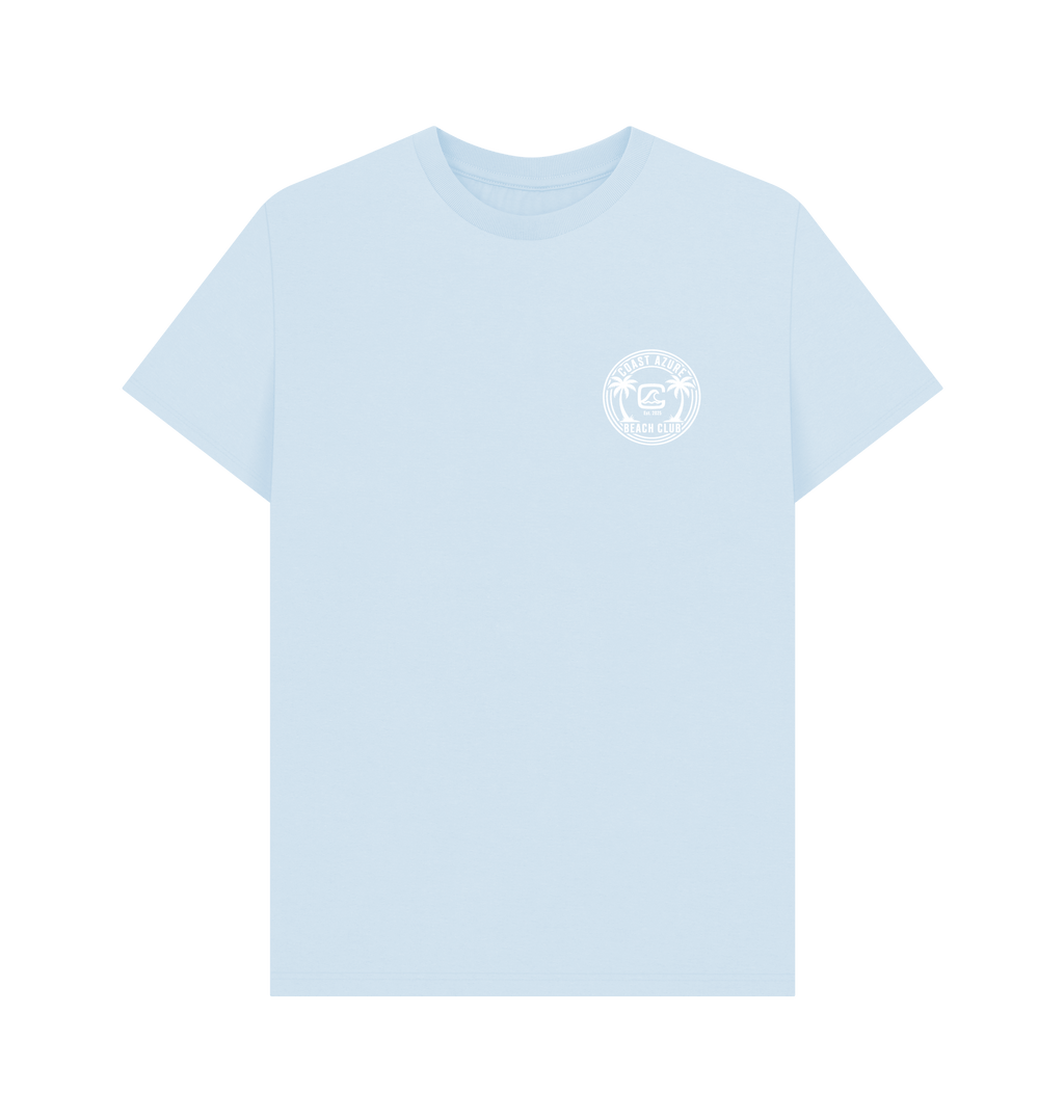 Sky Blue Printed T-shirt Front