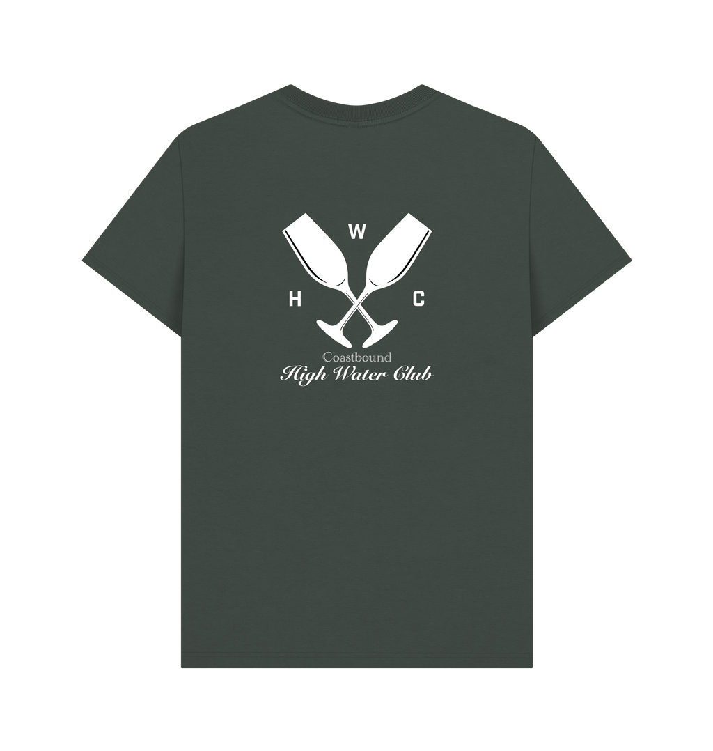 Dark Grey Printed T-shirt Back