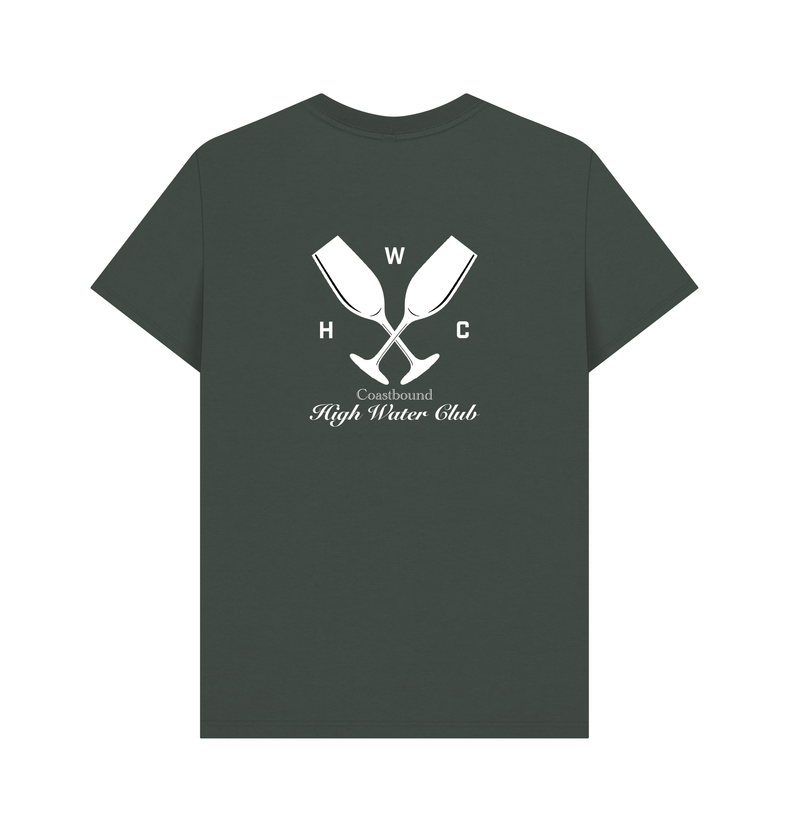Dark Grey Printed T-shirt Back