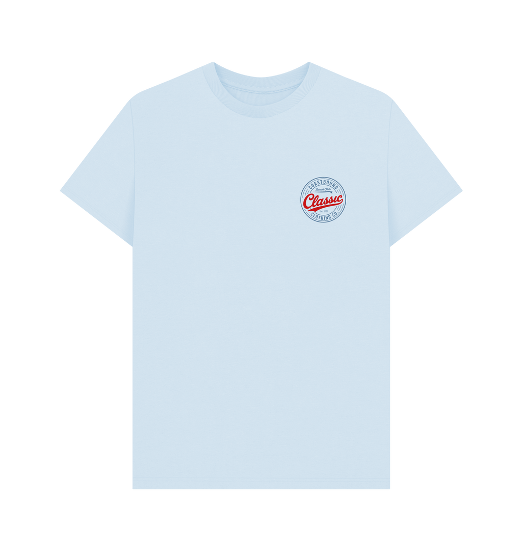 Sky Blue Printed T-shirt Front