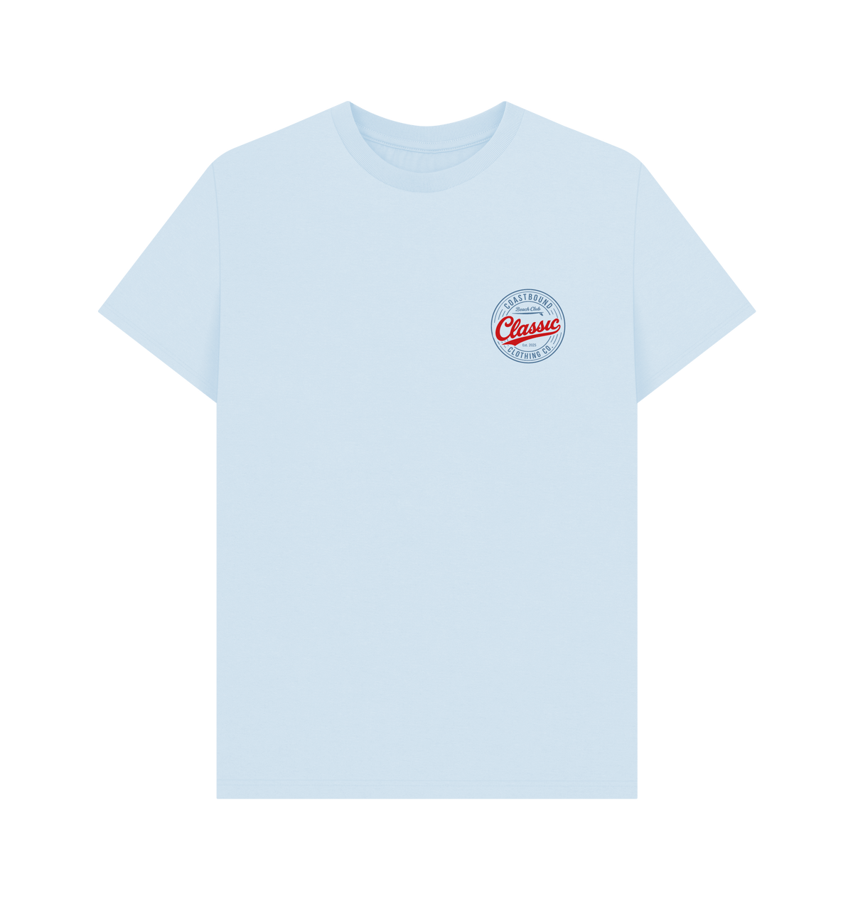 Sky Blue Printed T-shirt Front
