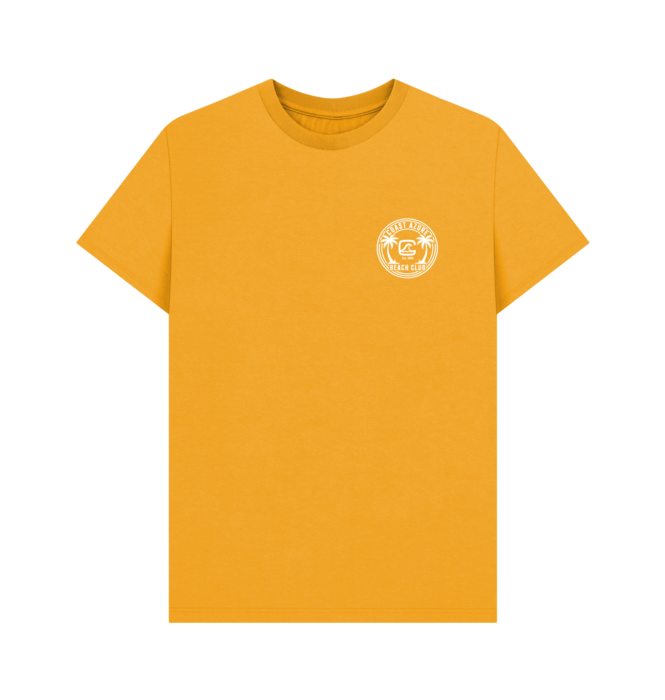 Mustard Printed T-shirt Front