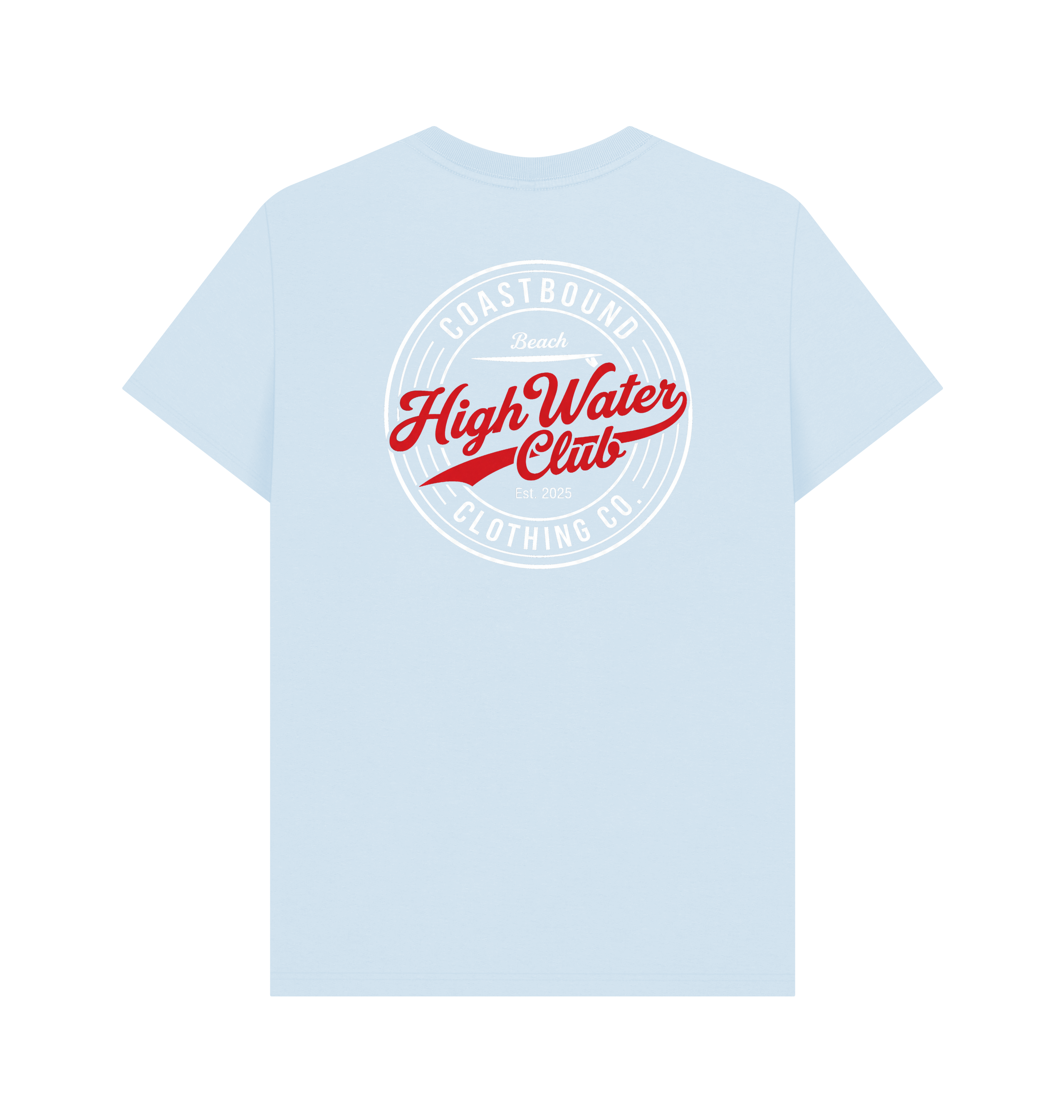 Sky Blue Printed T-shirt Back