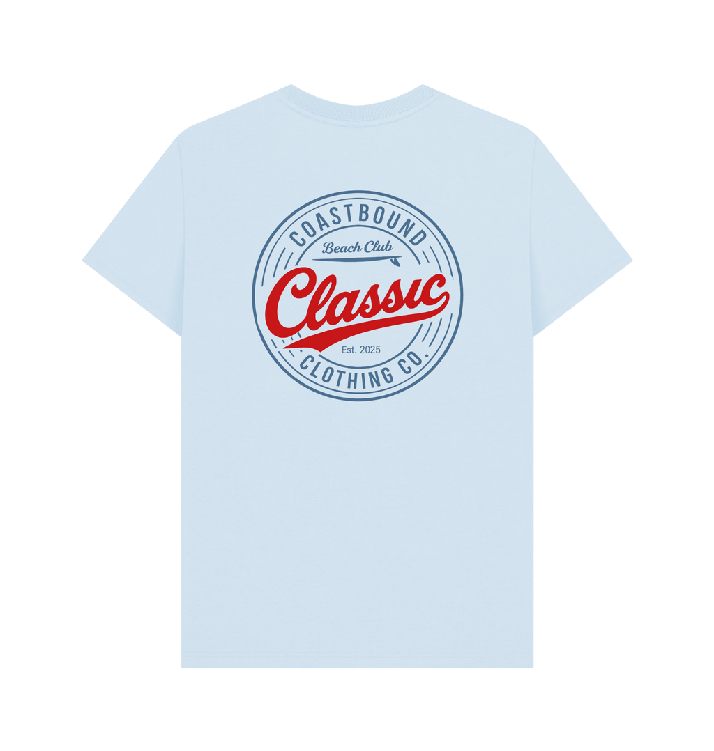 Sky Blue Printed T-shirt Back