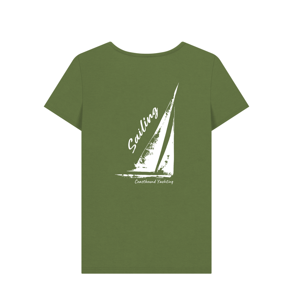 Khaki Printed T-shirt Back