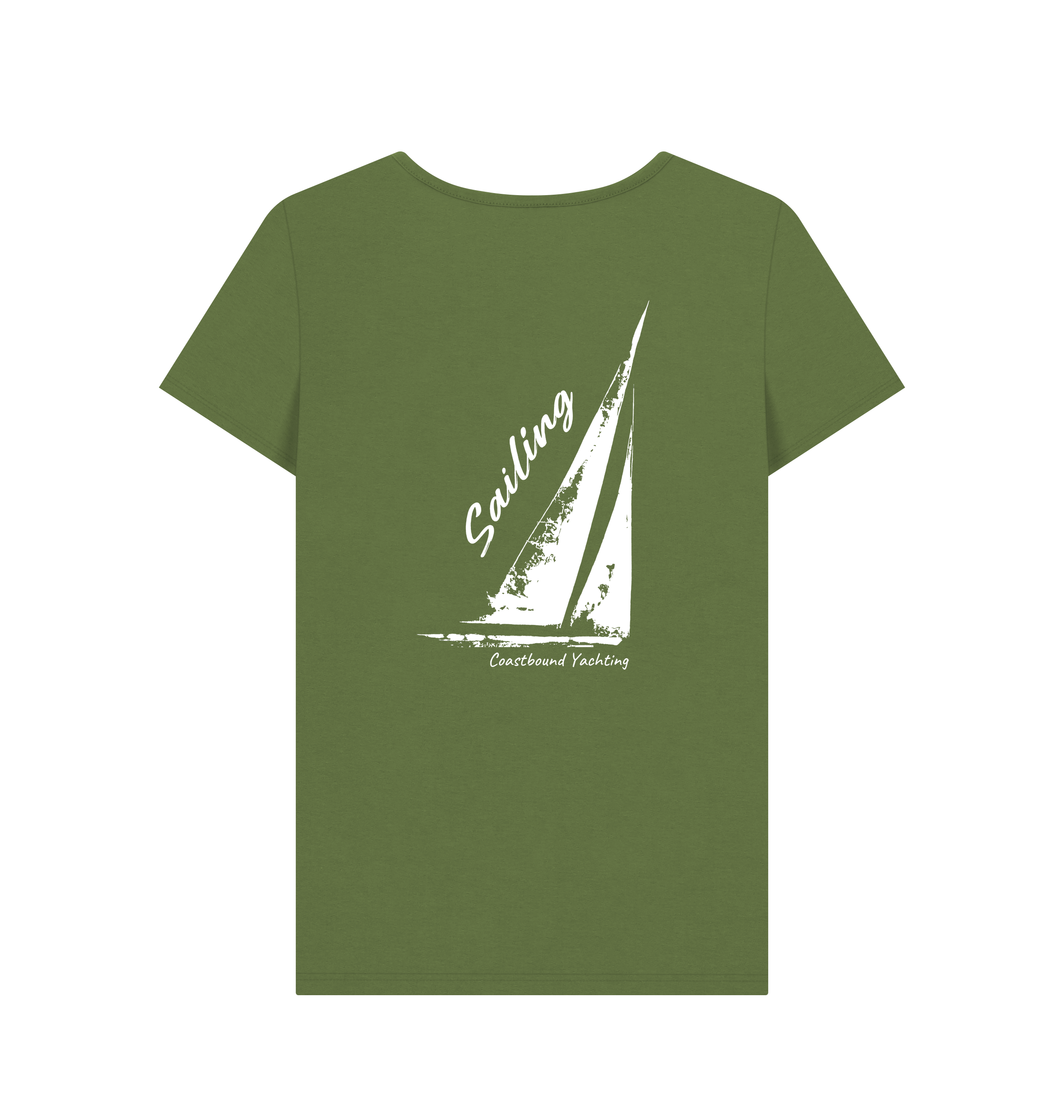 Khaki Printed T-shirt Back